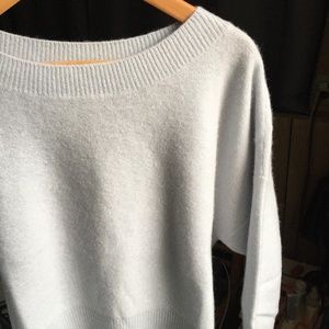 Softest plush cashmere sweater - Club Monaco, Large, softest blue